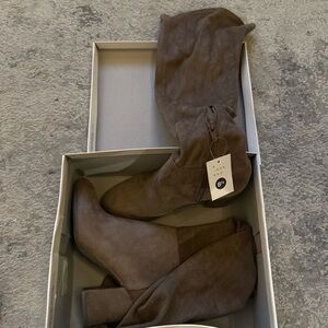 a new day Women's Brown Heeled Boots